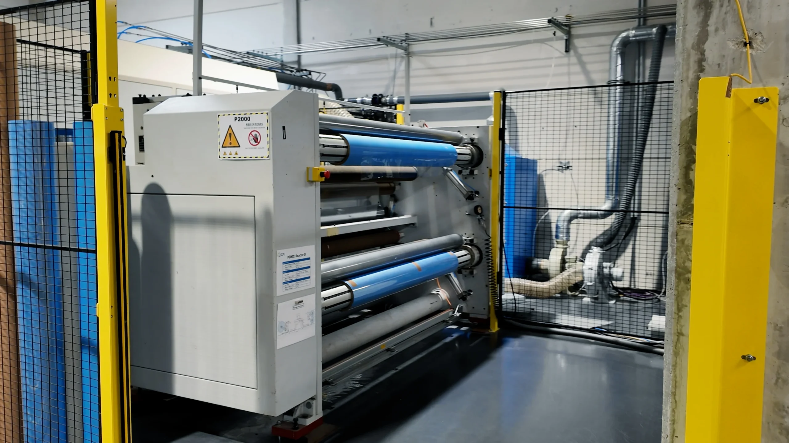 Industrial roll-to-roll plasma treatment system